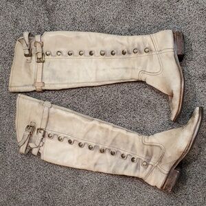 Sam Edelman Womens Pierce Over The knee Distressed leather riding sz 8.5M